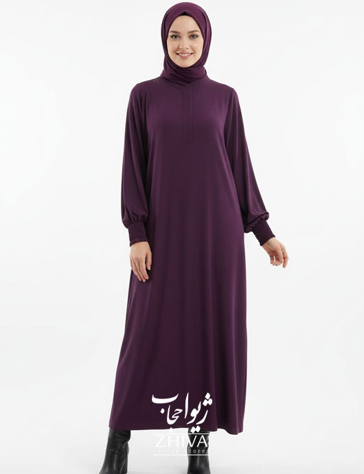 عبای ترنج ساده بنفش