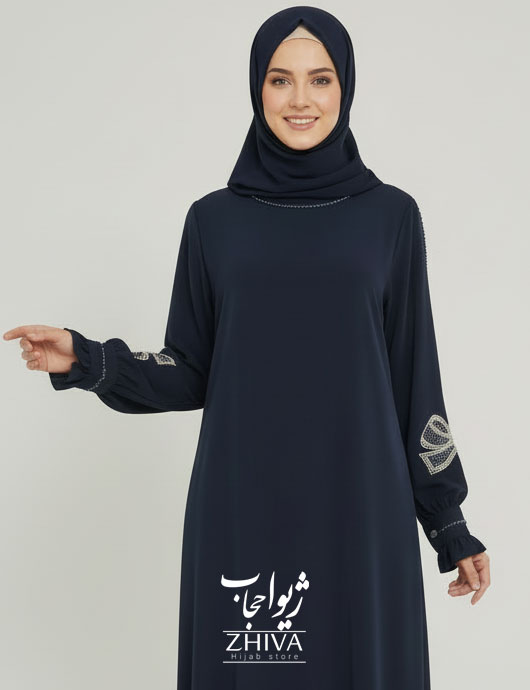 عبا پاپيون جواهردوزی