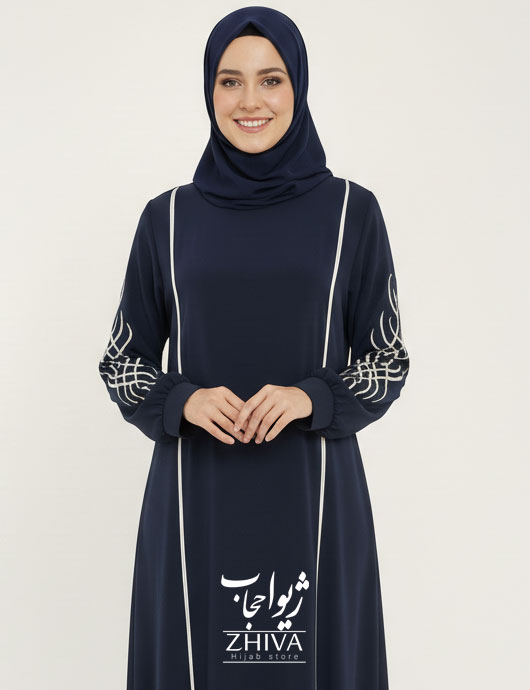 مانتو عبایی ترنم گلدوزی