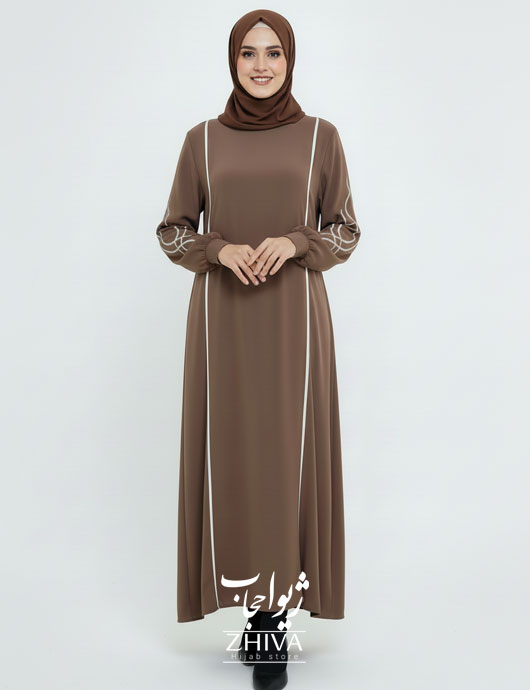 مانتو عبایی ترنم گلدوزی