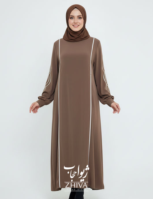 مانتو عبایی ترنم گلدوزی