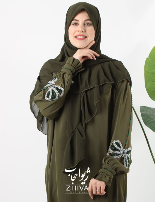 عبا پاپيون جواهردوزی