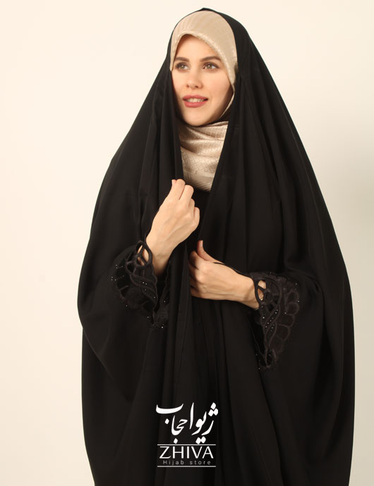 چادر عربی مخمل گلدوزی نازگل ندا