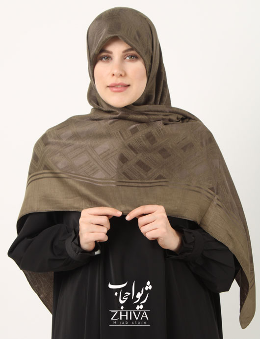 روسری لمه چارخونه دور دوخت قواره 140