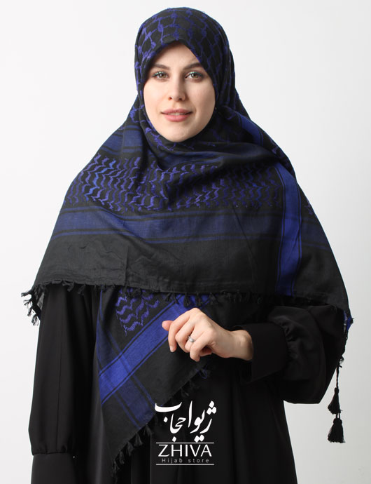 چفیه عراقی آبی