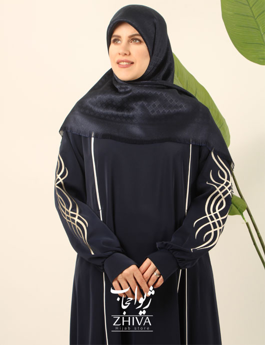 مانتو عبایی ترنم گلدوزی