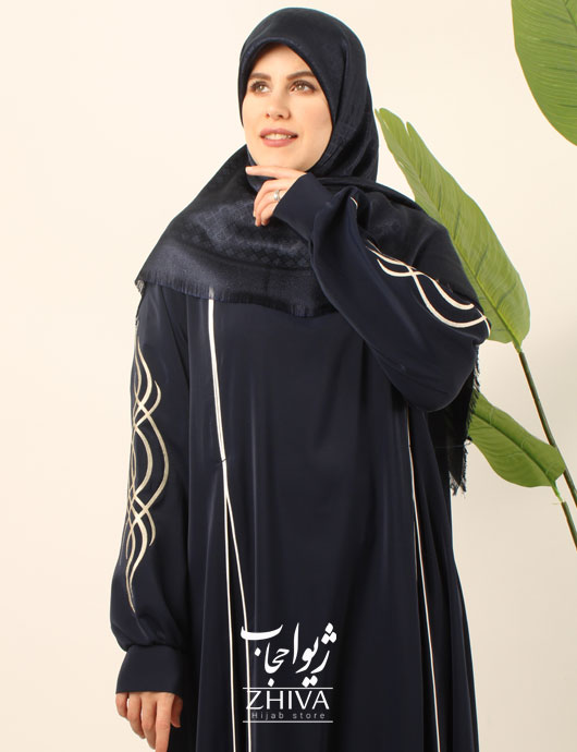 مانتو عبایی ترنم گلدوزی