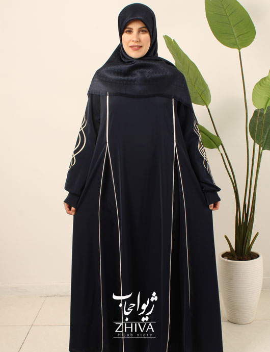 مانتو عبایی ترنم گلدوزی