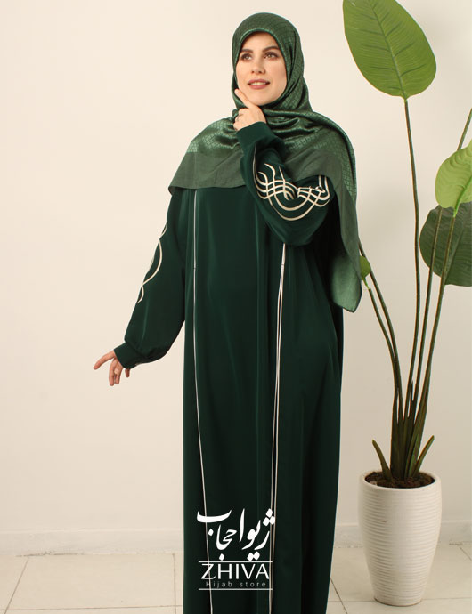 مانتو عبایی ترنم گلدوزی