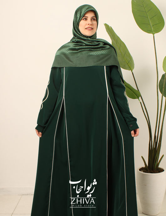 مانتو عبایی ترنم گلدوزی