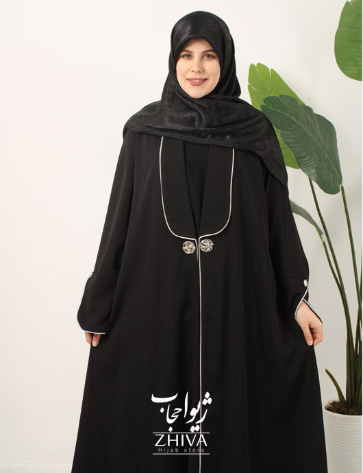 مانتو عبایی آهو مشكی