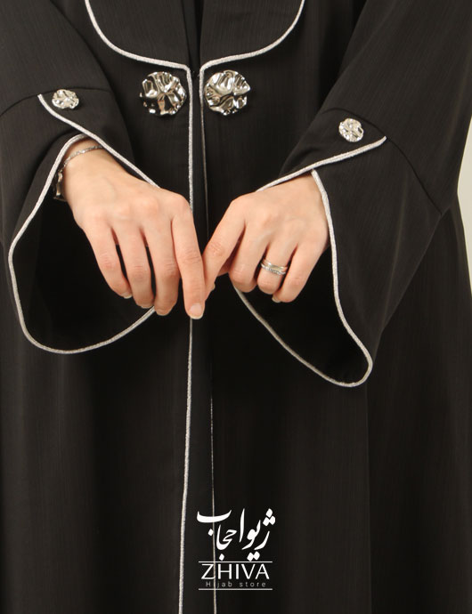 مانتو عبایی آهو مشكی