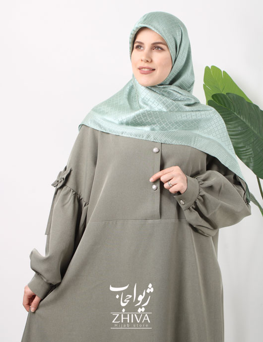 مانتو عبایی پاپيون بهاره
