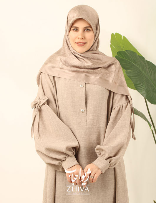 مانتو عبایی پاپيون بهاره