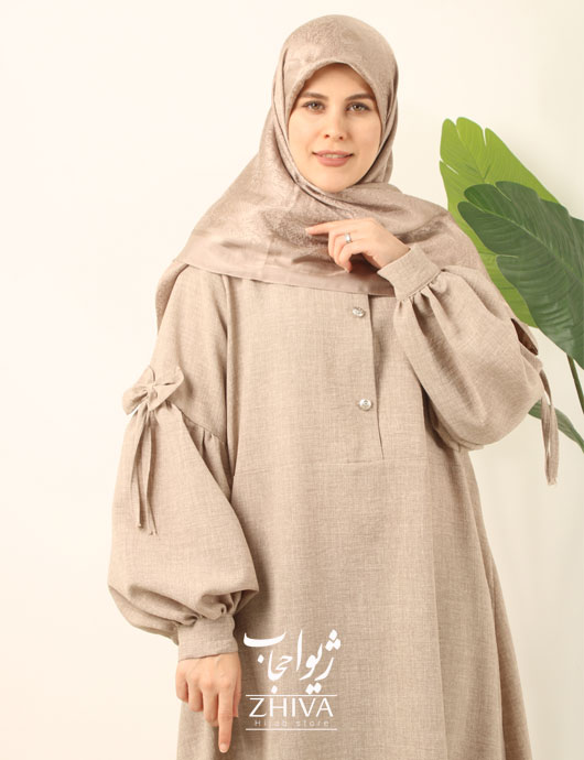 مانتو عبایی پاپيون بهاره