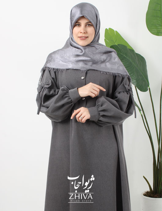 مانتو عبایی پاپيون بهاره