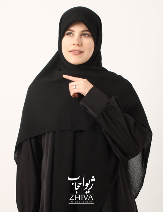 روسری گلكسی مشكی در 2 قواره 120 و 140