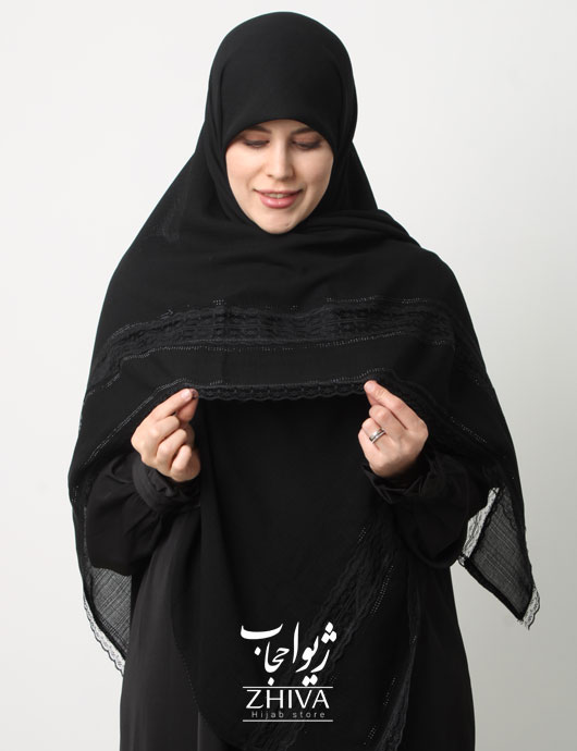 روسری گلكسی مشكی