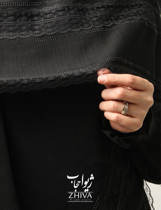 روسری گلكسی مشكی