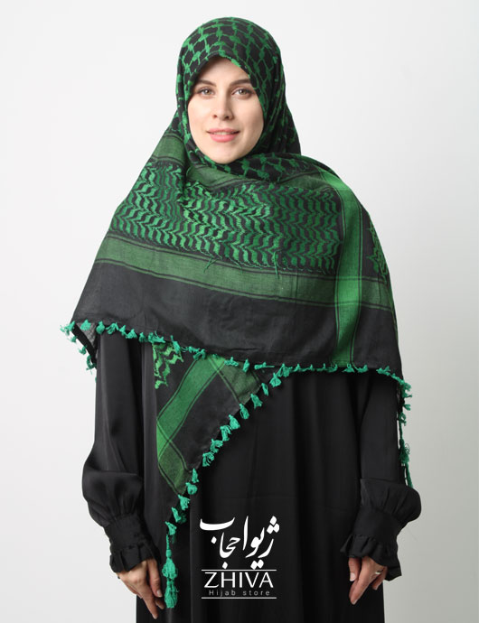 چفیه مشکی سبز