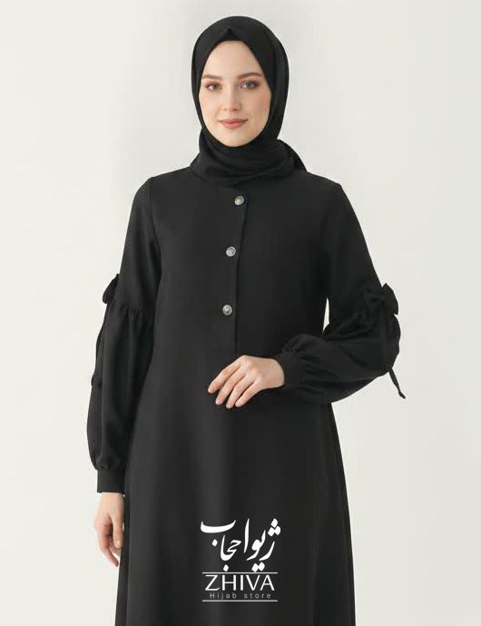 مانتو عبایی پاپيون بهاره