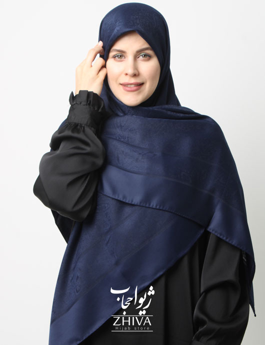 روسری ابريشم ترك دوردست دوز قواره 120 كد 10