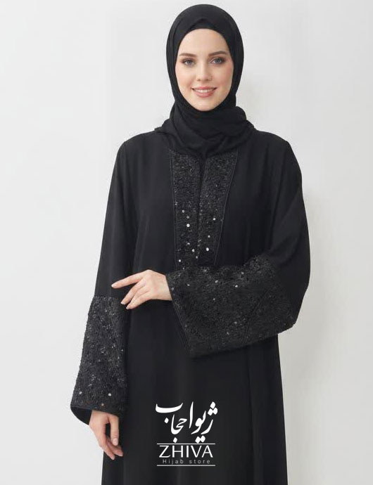 مانتو عبایی كار شده رباب