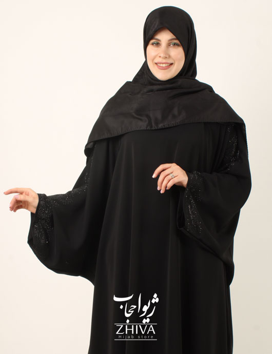 مانتو عبایی نگين كوبی