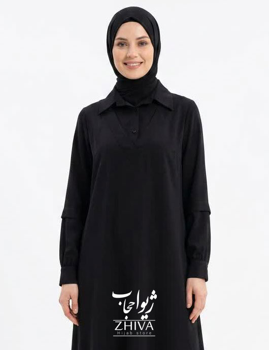 مانتو عبایی شهرزاد مشكی