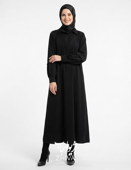 مانتو عبایی شهرزاد مشكی