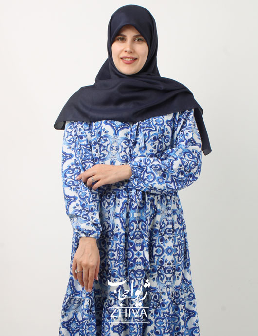 پيراهن ساحلی سه طبقه چين فلور	كد 2