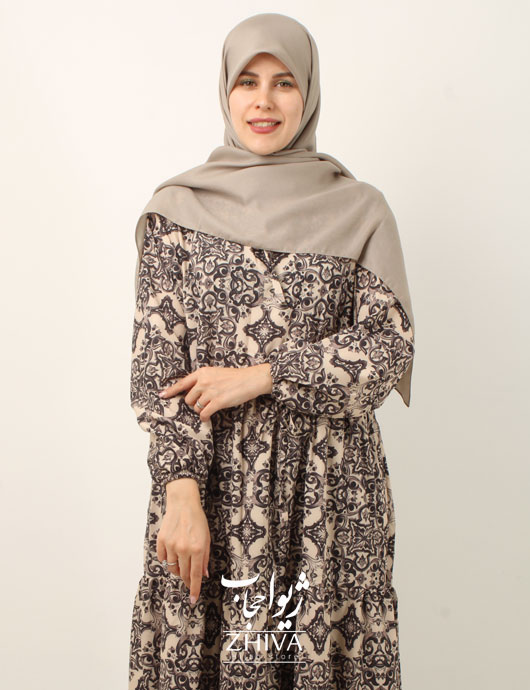 پيراهن ساحلی سه طبقه چين فلور كد 3
