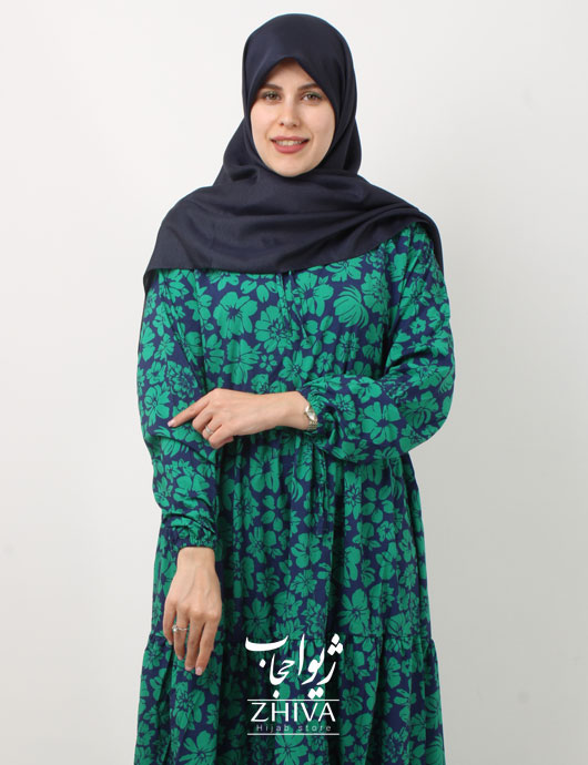 پيراهن ساحلی سه طبقه چين فلور كد 9