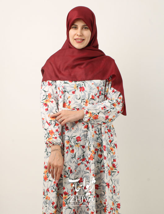 پيراهن ساحلی كلوش فلور
