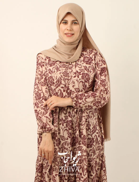 پيراهن ساحلی سه طبقه چين فلور كد 14