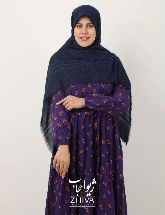 پيراهن ساحلی سه طبقه چين نخی كد 5