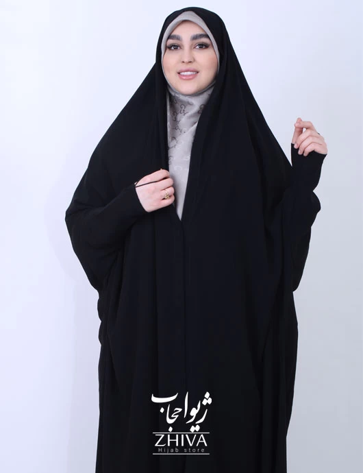 چادر جلابیب مدل زینت آستین زیپ دار  كرپ