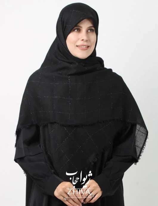 روسری مشكی خنك محرمی قواره 120 و 140