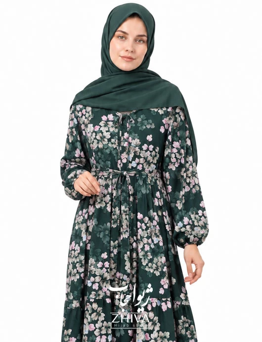 پيراهن ساحلی سه طبقه چين فلور كد 20