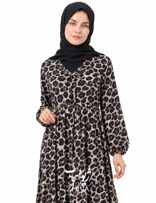 پيراهن ساحلی سه طبقه چين فلور كد 38