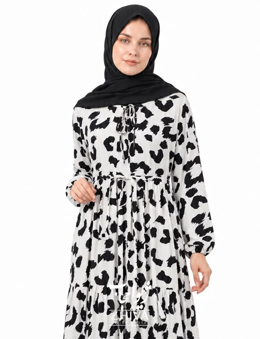 پيراهن ساحلی سه طبقه چين فلور كد 36