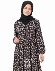 پيراهن ساحلی سه طبقه چين فلور